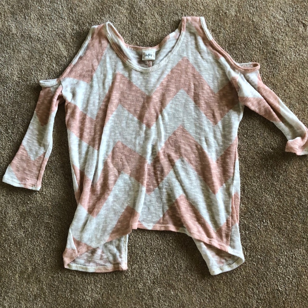 Cute cold shoulder sweater